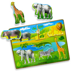 Featured image of Wooden Puzzle - Safari Animals