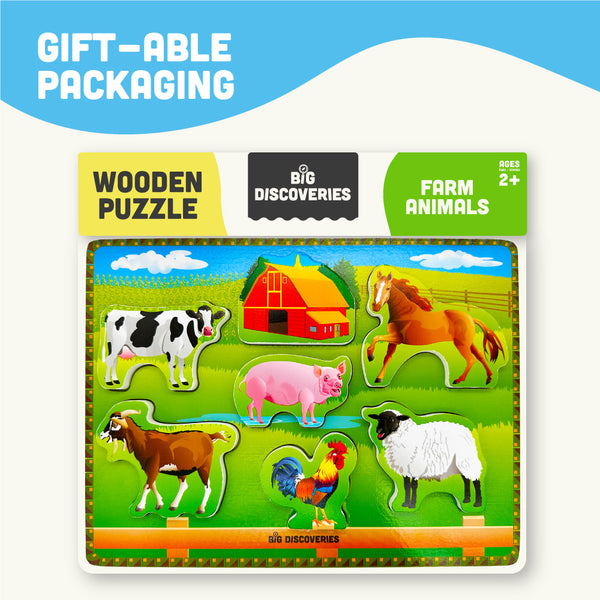 Funny Farm Animal Jigsaw Puzzle Game for Kids and Toddlers for