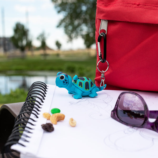 Big Discoveries Turtle WildLight - Fun Mini Carabiner Flashlight