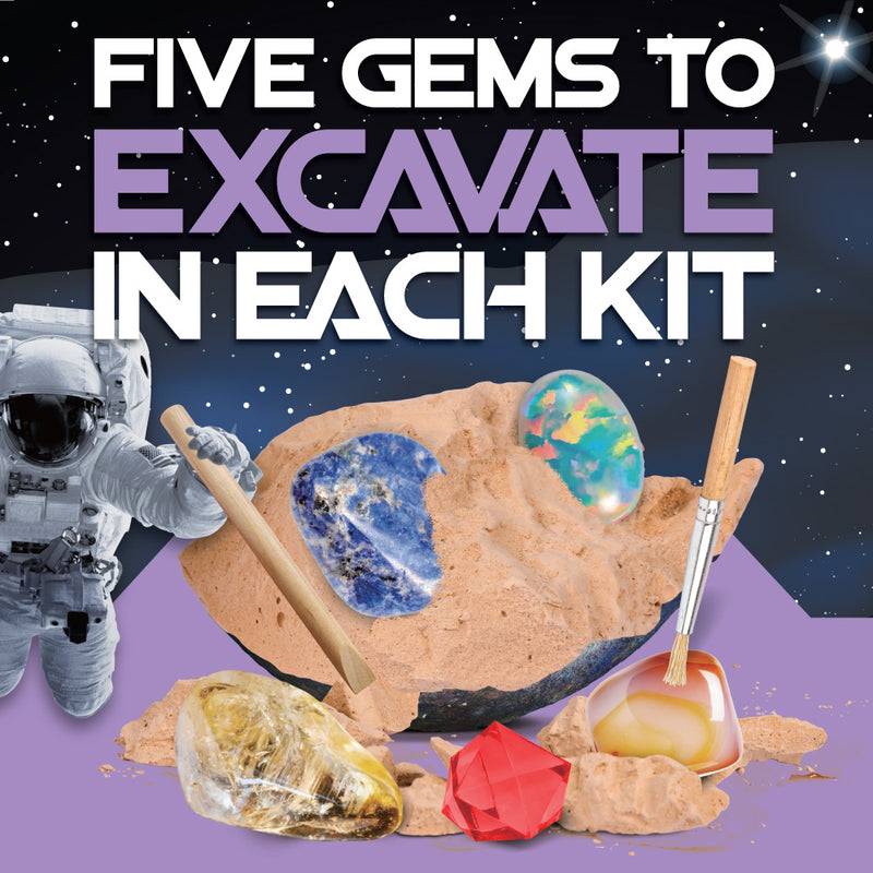 Solar Well Dig Kit Cosmic Dig Kit (Mercury) - Solar System Excavation Kits for Kids