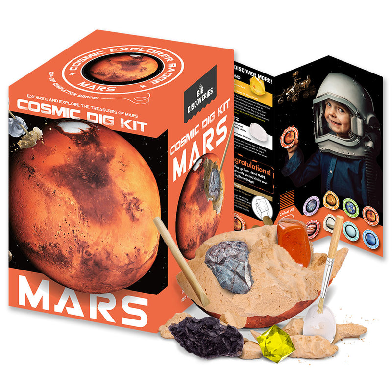 Kit Dig Diving Instruments Cosmic Dig Kit (Mars) - Solar System Excavation Kits for Kids