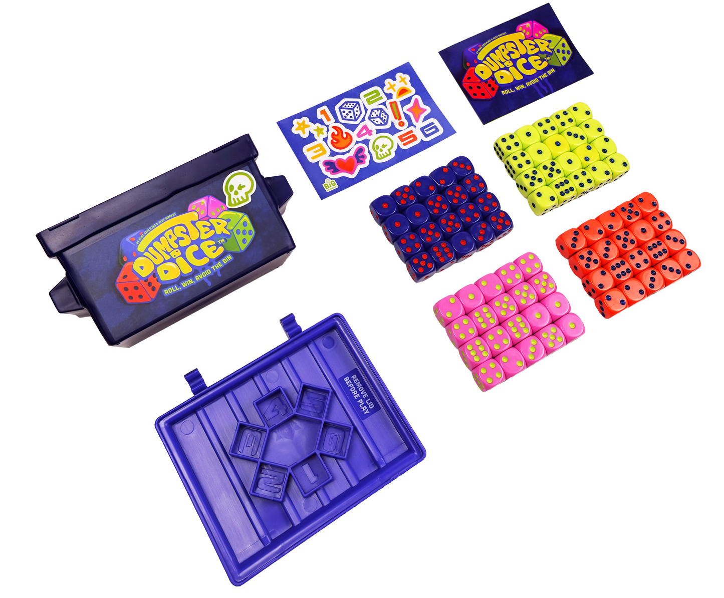 Dumpster Dice & Stack-a-Pillars Bundle