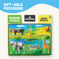 Wooden Puzzle - Safari Animals