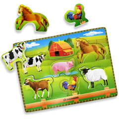 Featured image of Wooden Puzzle - Farm Animals