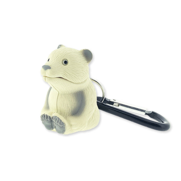 Big Discoveries Polar Bear WildLight - Fun Mini Carabiner Flashlight